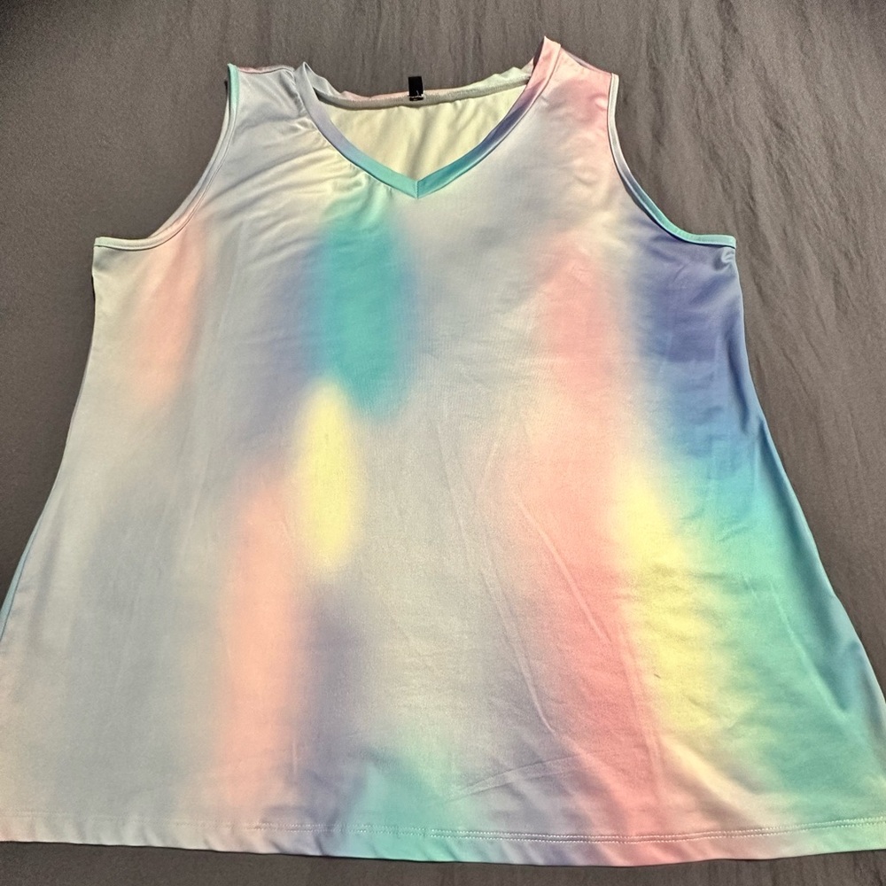 Women’s Colorful Pastel Tank Top XXL - EUC - $5 or 3/$10